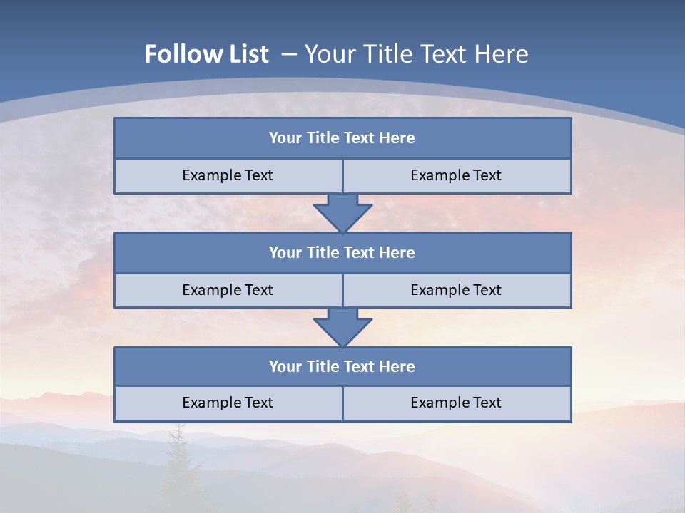 Natural Sky Plant PowerPoint Template
