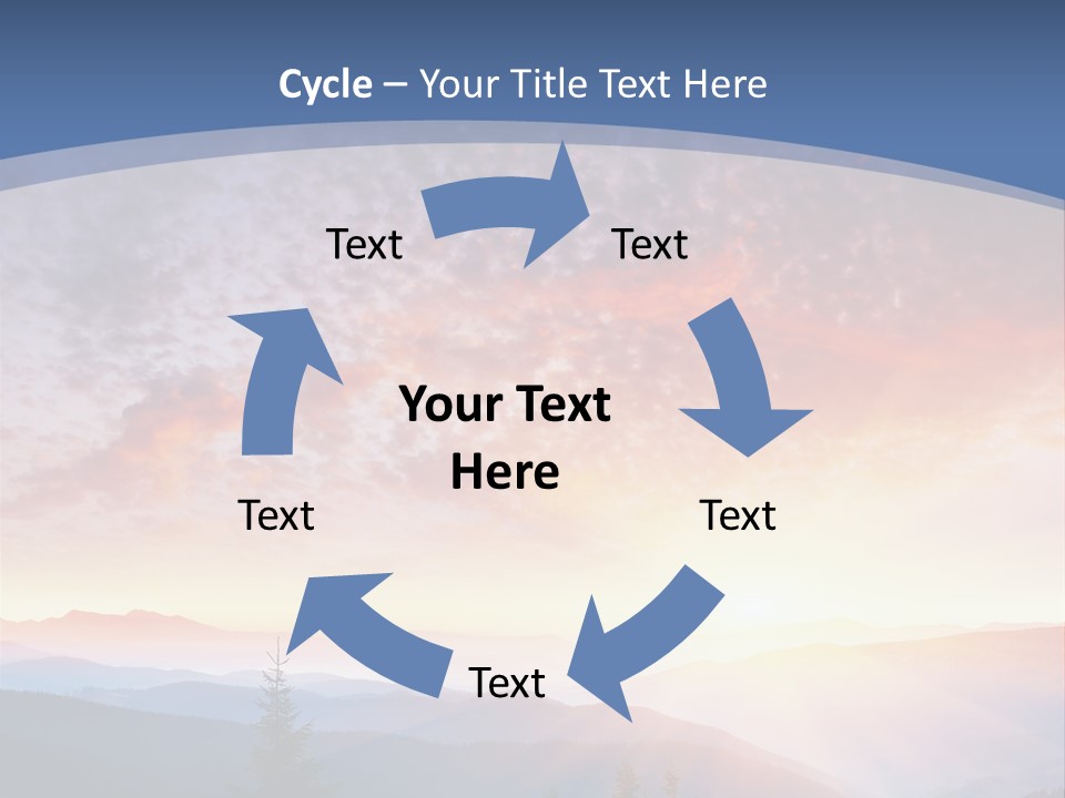 Natural Sky Plant PowerPoint Template