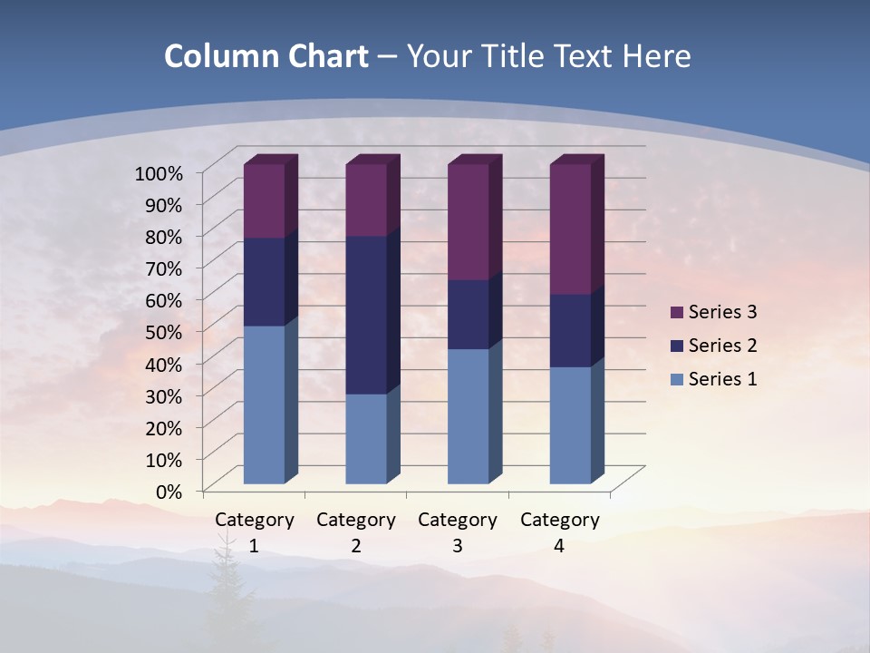 Natural Sky Plant PowerPoint Template