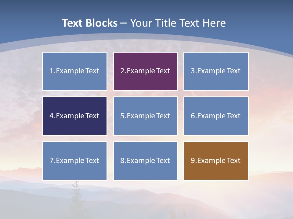 Natural Sky Plant PowerPoint Template
