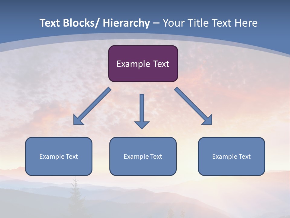 Natural Sky Plant PowerPoint Template