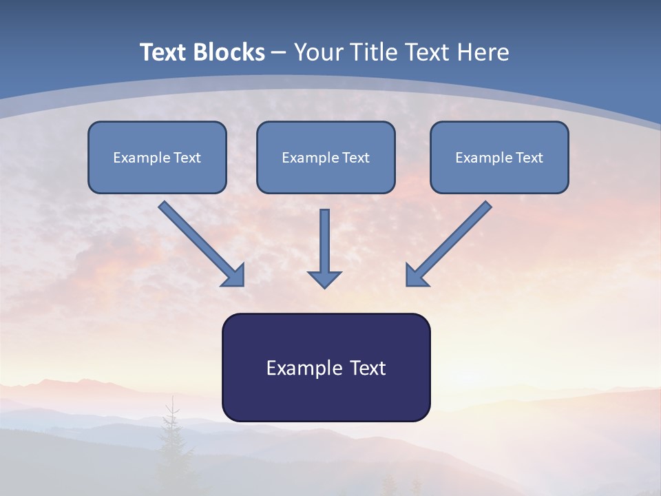 Natural Sky Plant PowerPoint Template