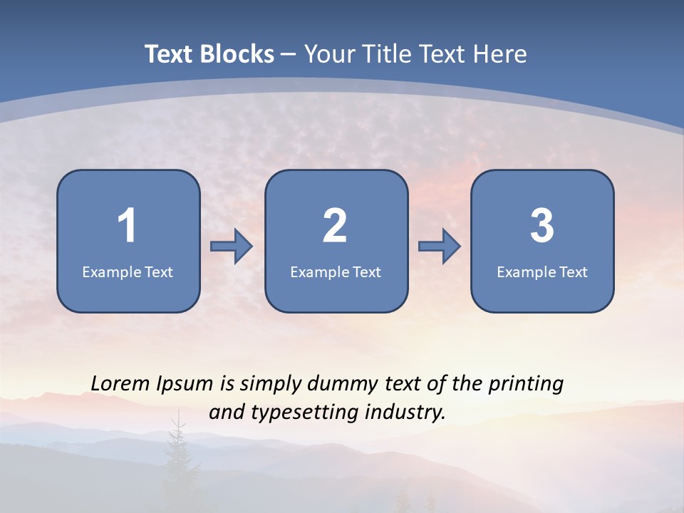 Natural Sky Plant PowerPoint Template