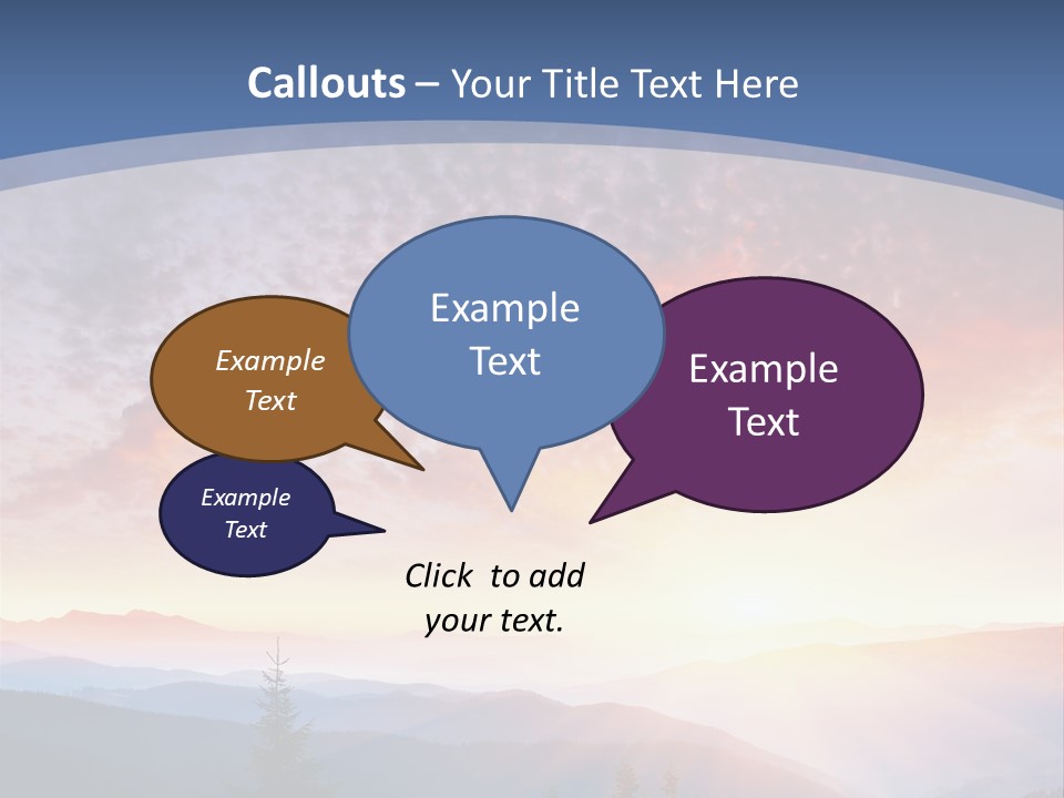 Natural Sky Plant PowerPoint Template