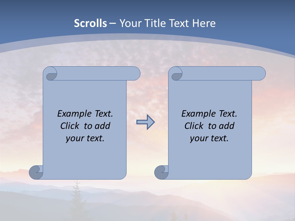 Natural Sky Plant PowerPoint Template