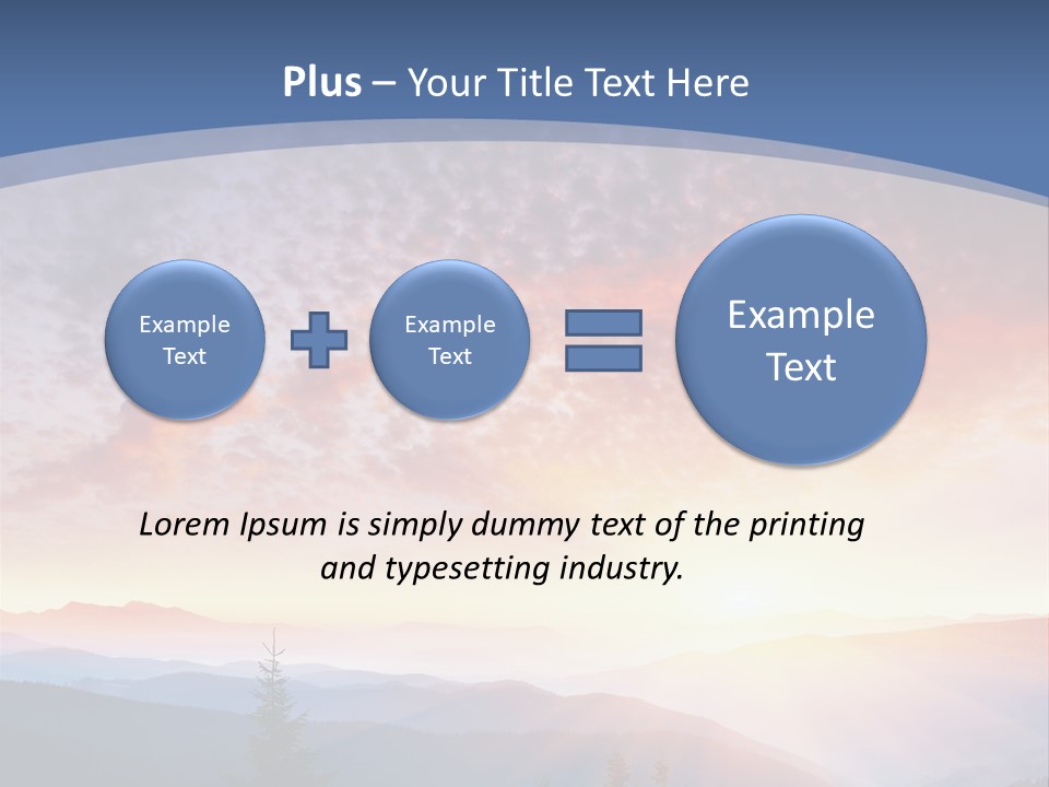 Natural Sky Plant PowerPoint Template