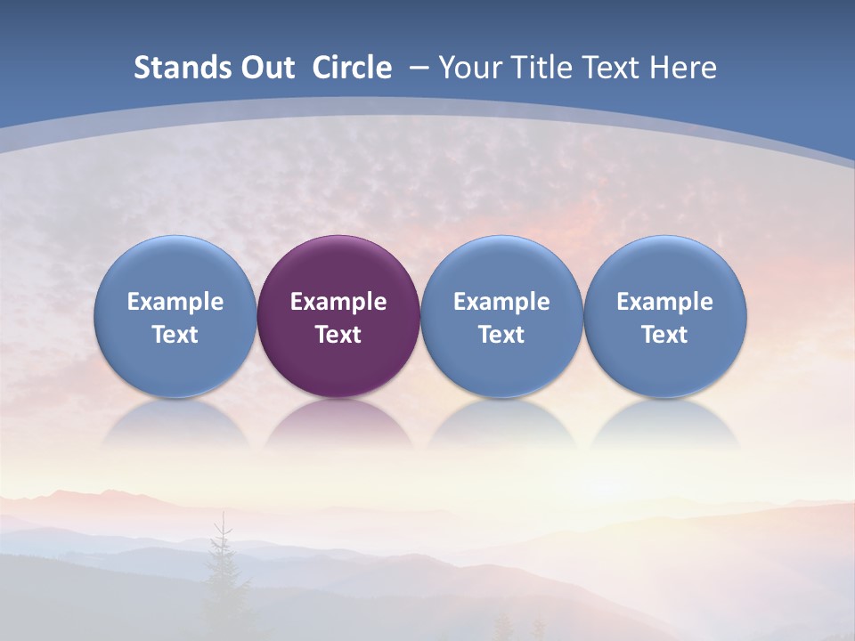 Natural Sky Plant PowerPoint Template