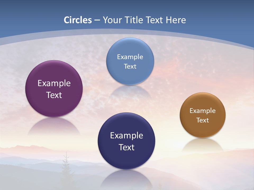 Natural Sky Plant PowerPoint Template