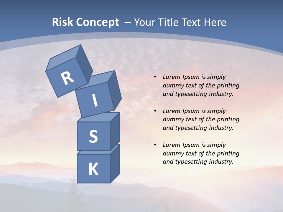 Natural Sky Plant PowerPoint Template