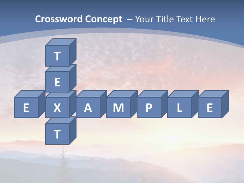 Natural Sky Plant PowerPoint Template