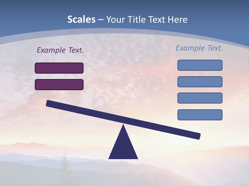 Natural Sky Plant PowerPoint Template