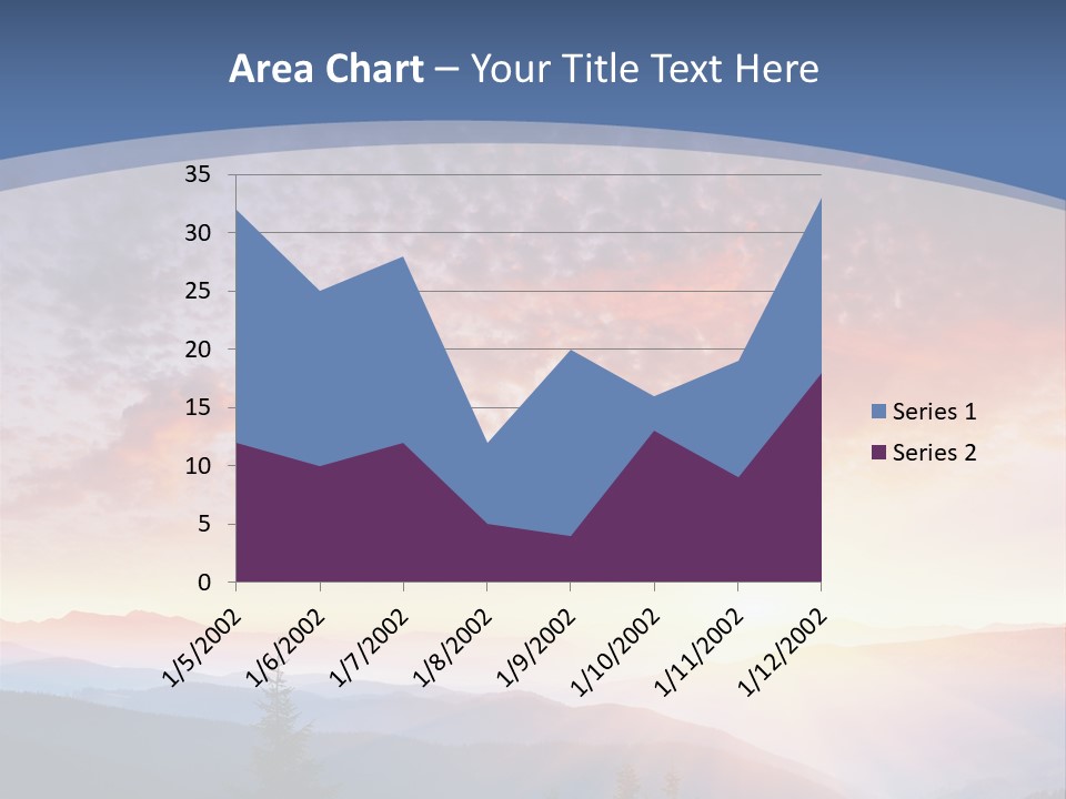 Natural Sky Plant PowerPoint Template