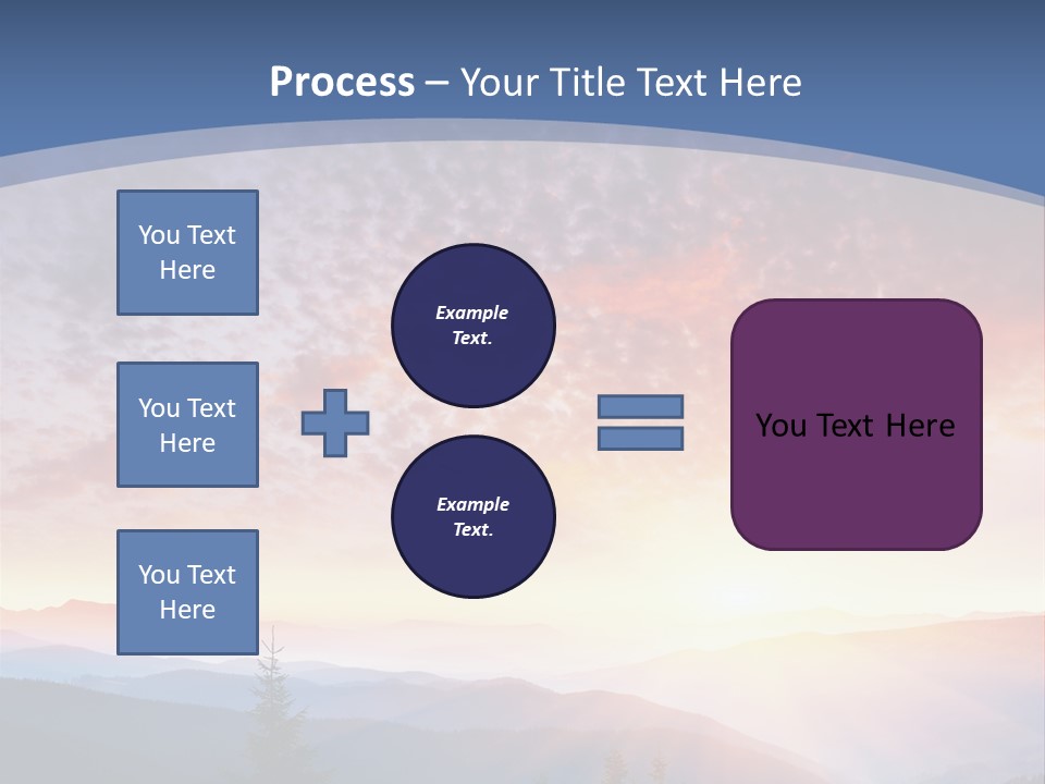 Natural Sky Plant PowerPoint Template