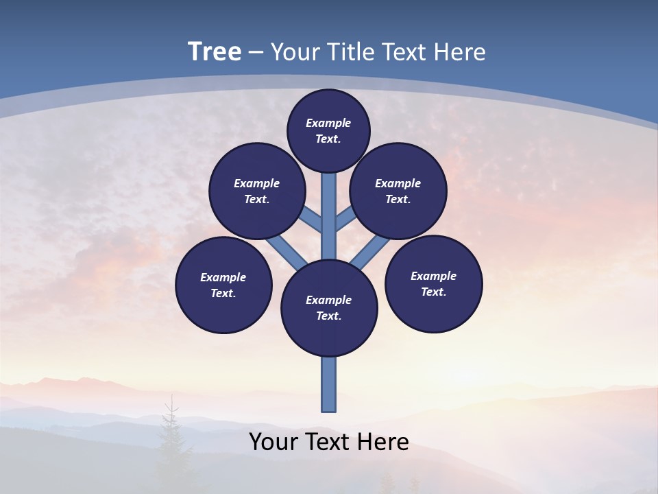 Natural Sky Plant PowerPoint Template