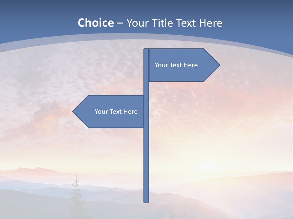 Natural Sky Plant PowerPoint Template