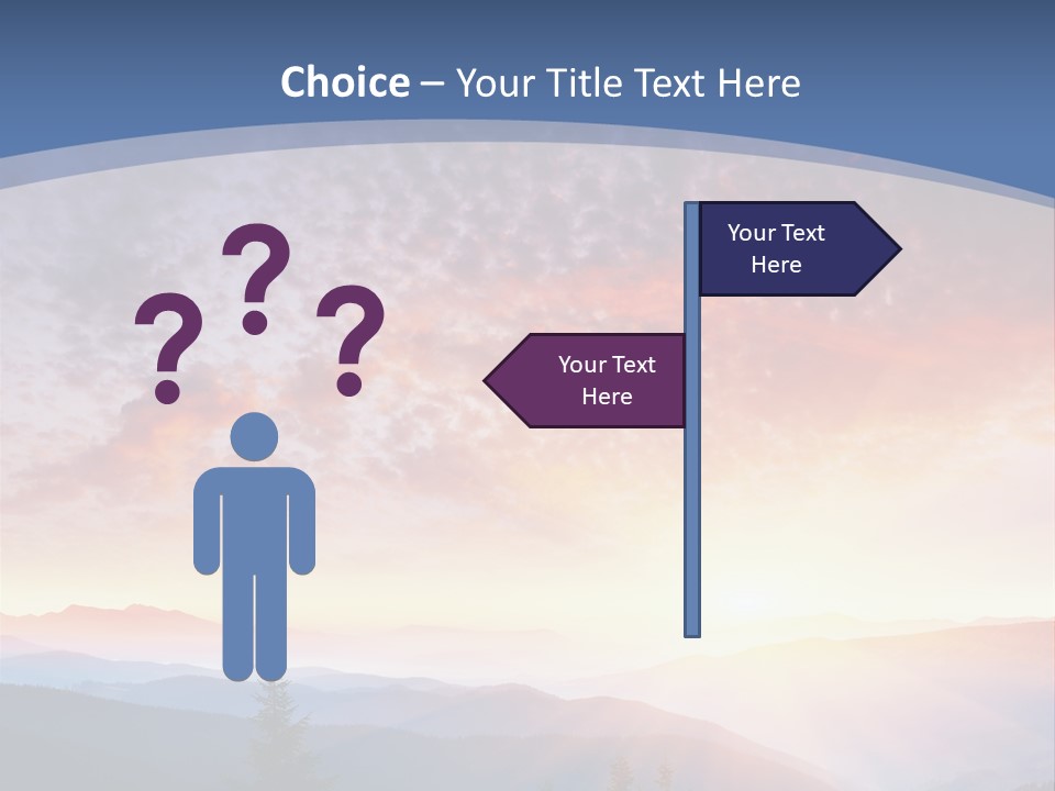 Natural Sky Plant PowerPoint Template