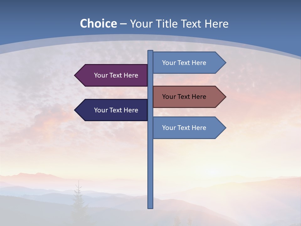 Natural Sky Plant PowerPoint Template