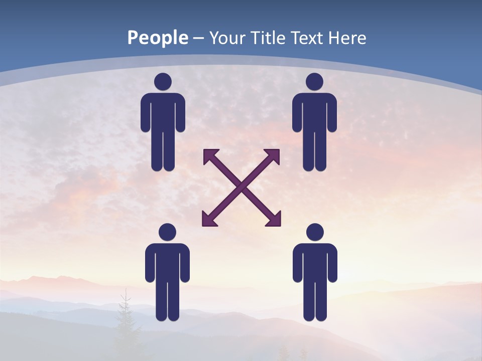 Natural Sky Plant PowerPoint Template