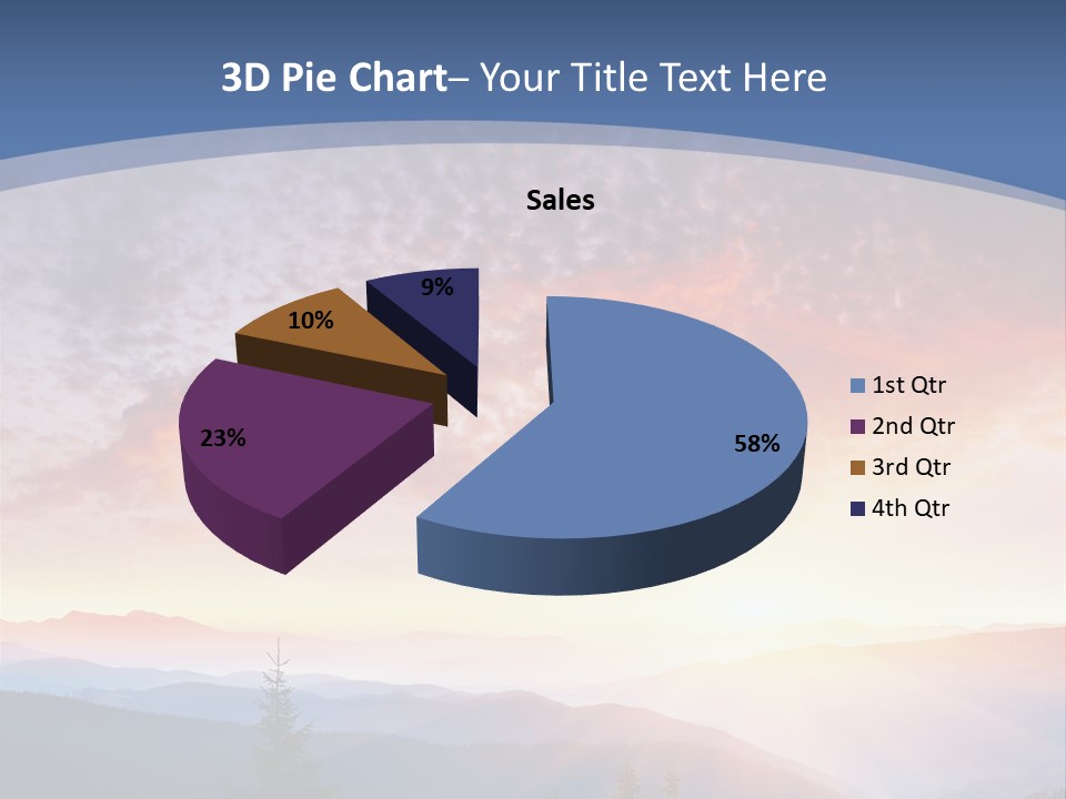 Natural Sky Plant PowerPoint Template