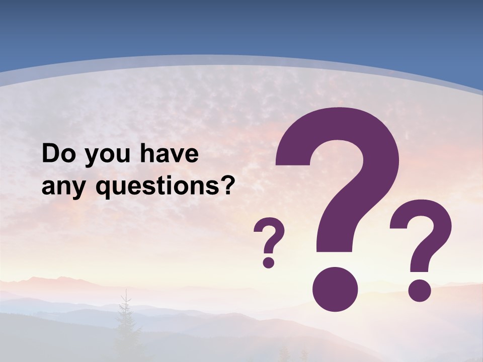 Natural Sky Plant PowerPoint Template