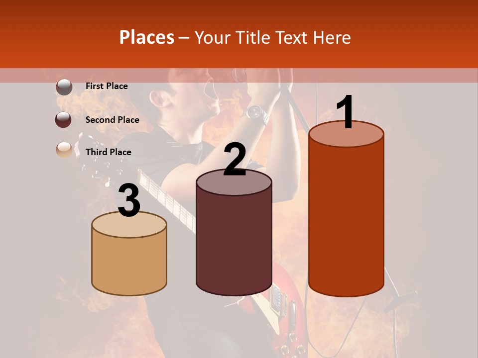 Blues Dark Rock PowerPoint Template