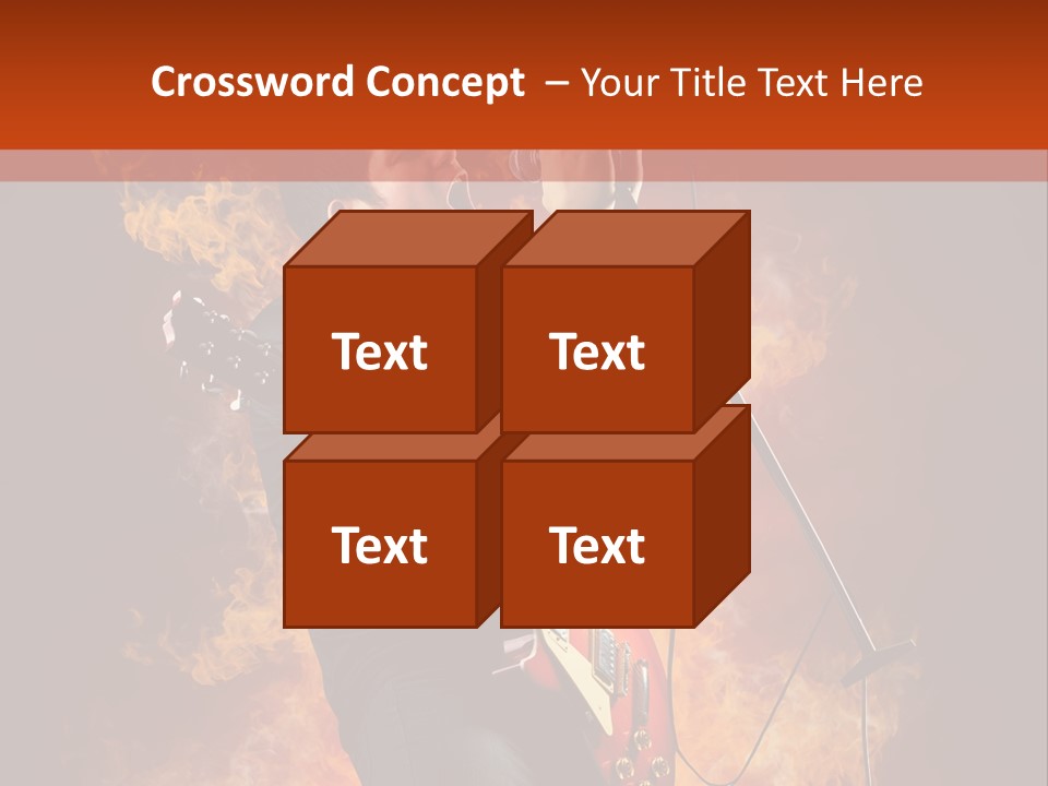 Blues Dark Rock PowerPoint Template