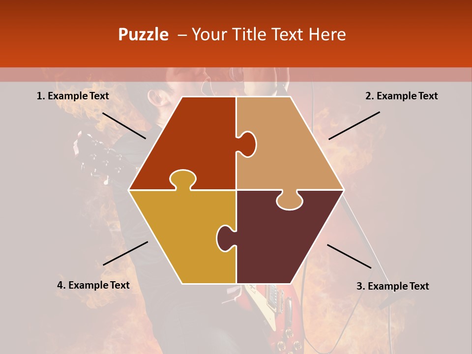 Blues Dark Rock PowerPoint Template