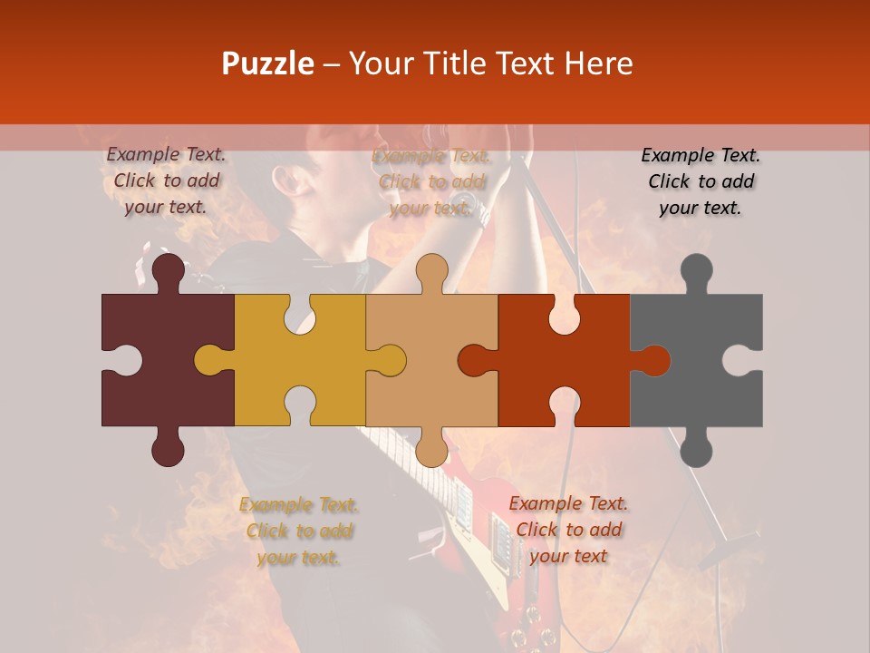 Blues Dark Rock PowerPoint Template