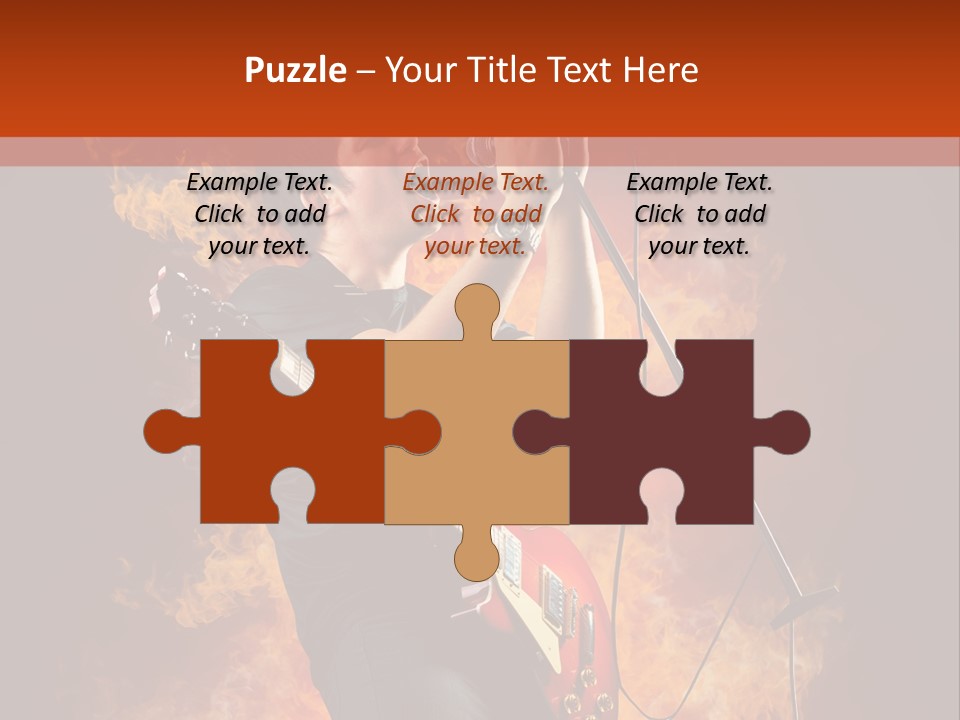 Blues Dark Rock PowerPoint Template