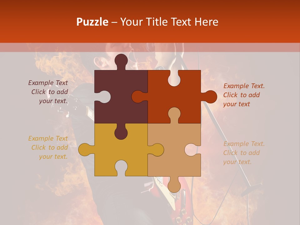 Blues Dark Rock PowerPoint Template