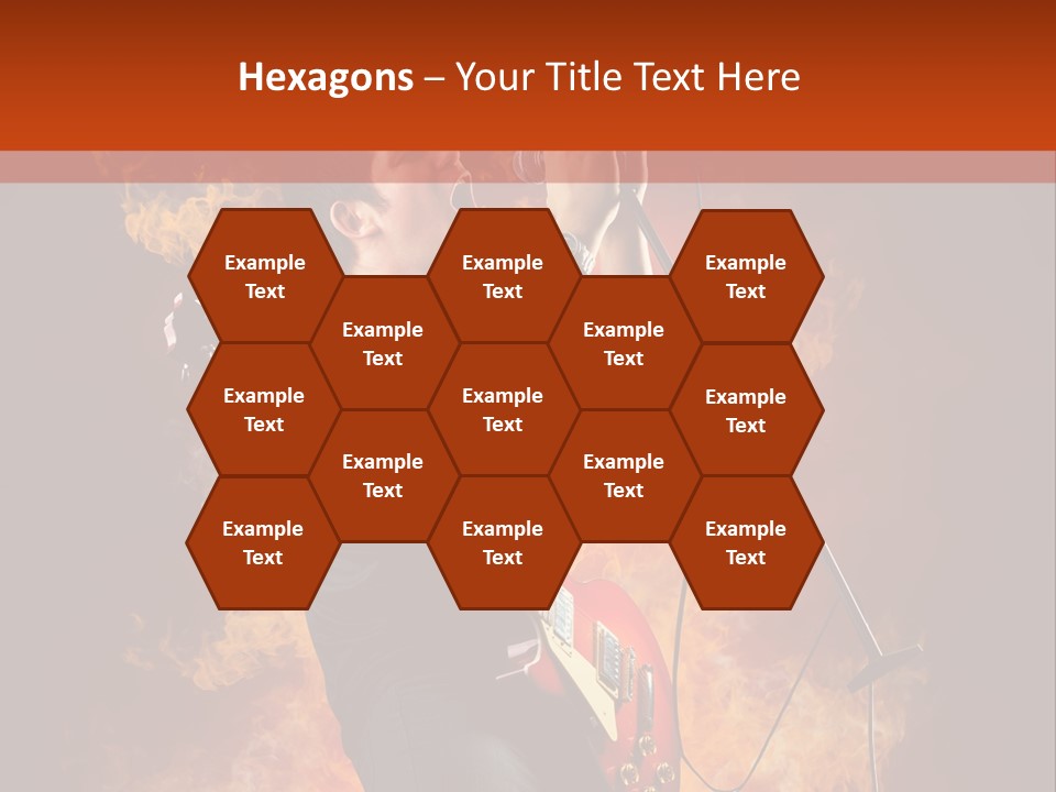 Blues Dark Rock PowerPoint Template