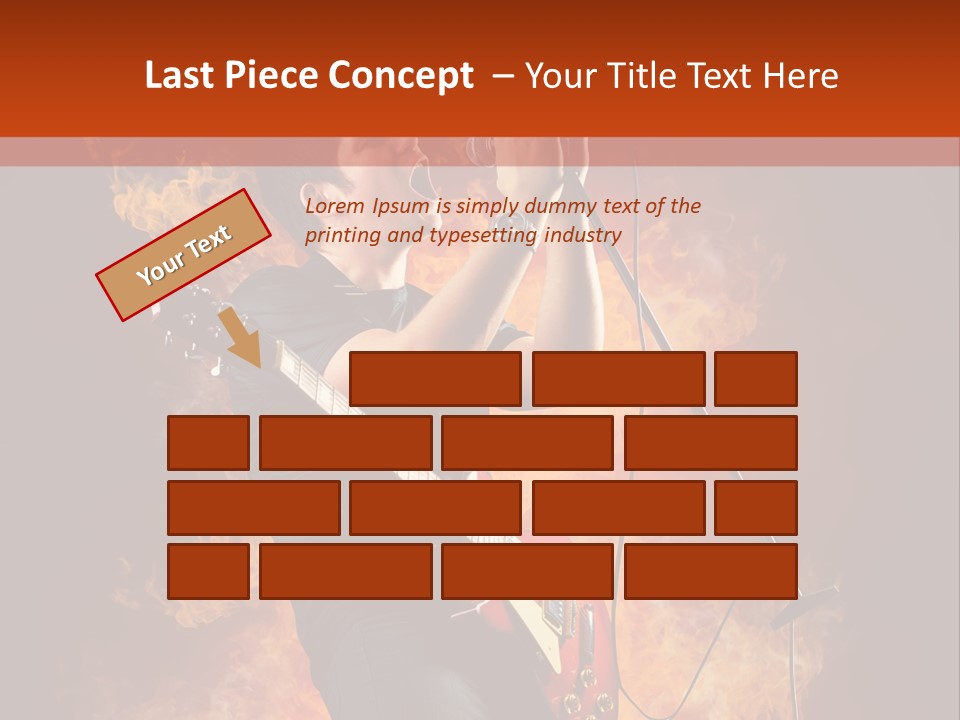 Blues Dark Rock PowerPoint Template