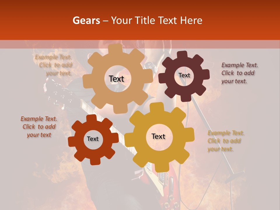 Blues Dark Rock PowerPoint Template