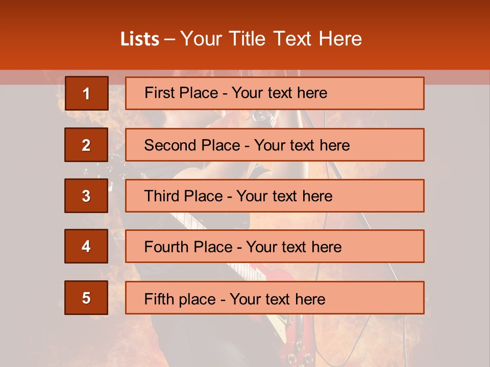 Blues Dark Rock PowerPoint Template
