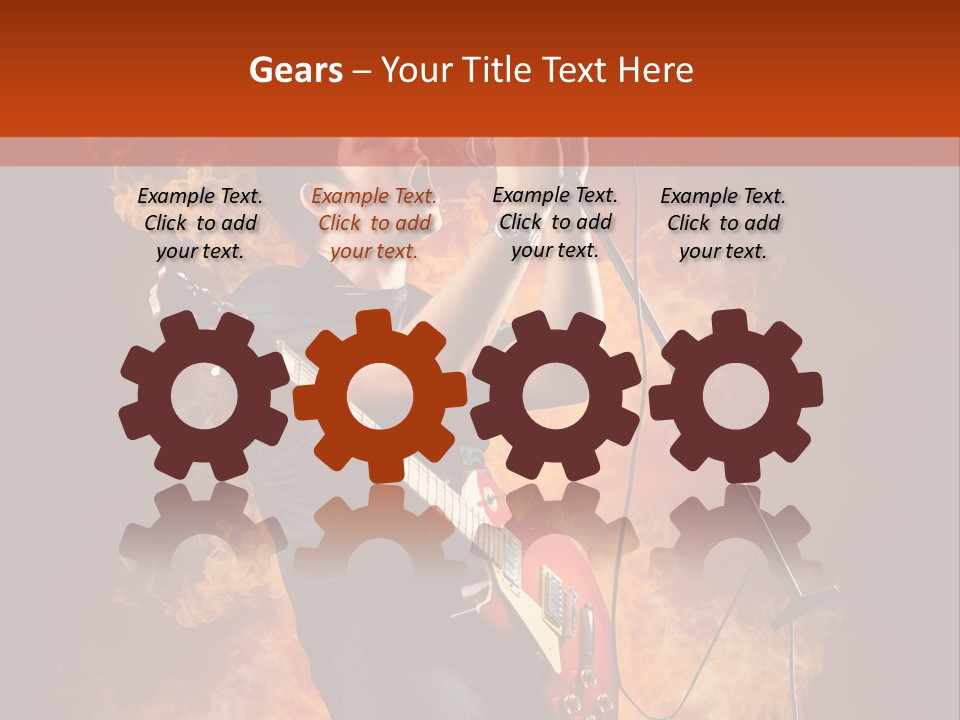 Blues Dark Rock PowerPoint Template