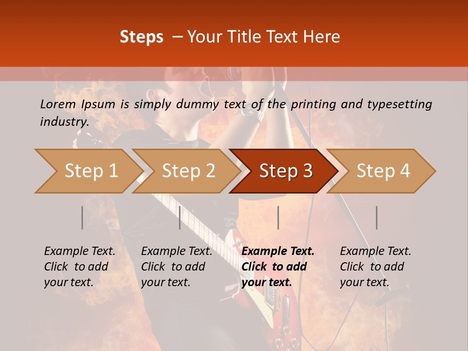Blues Dark Rock PowerPoint Template