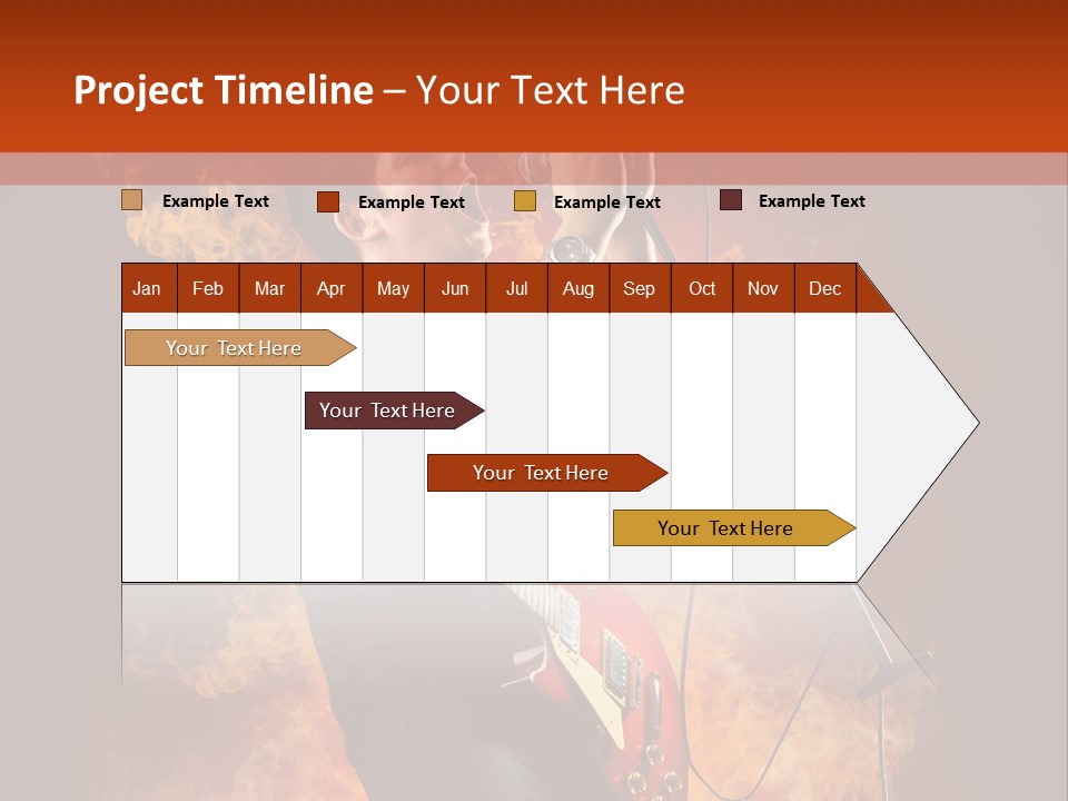 Blues Dark Rock PowerPoint Template