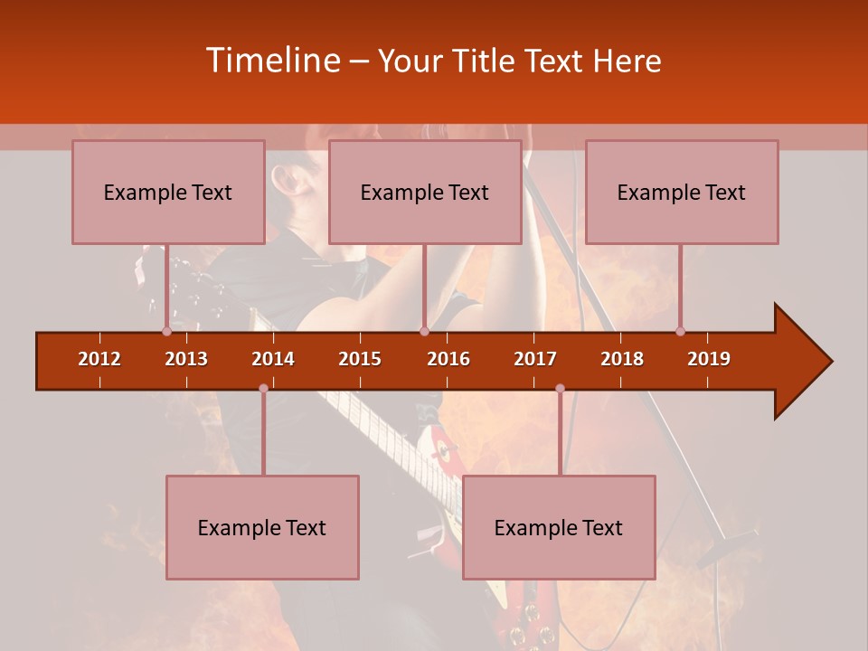 Blues Dark Rock PowerPoint Template