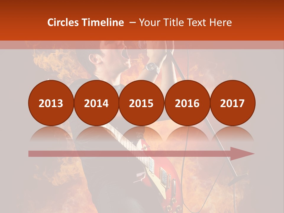 Blues Dark Rock PowerPoint Template