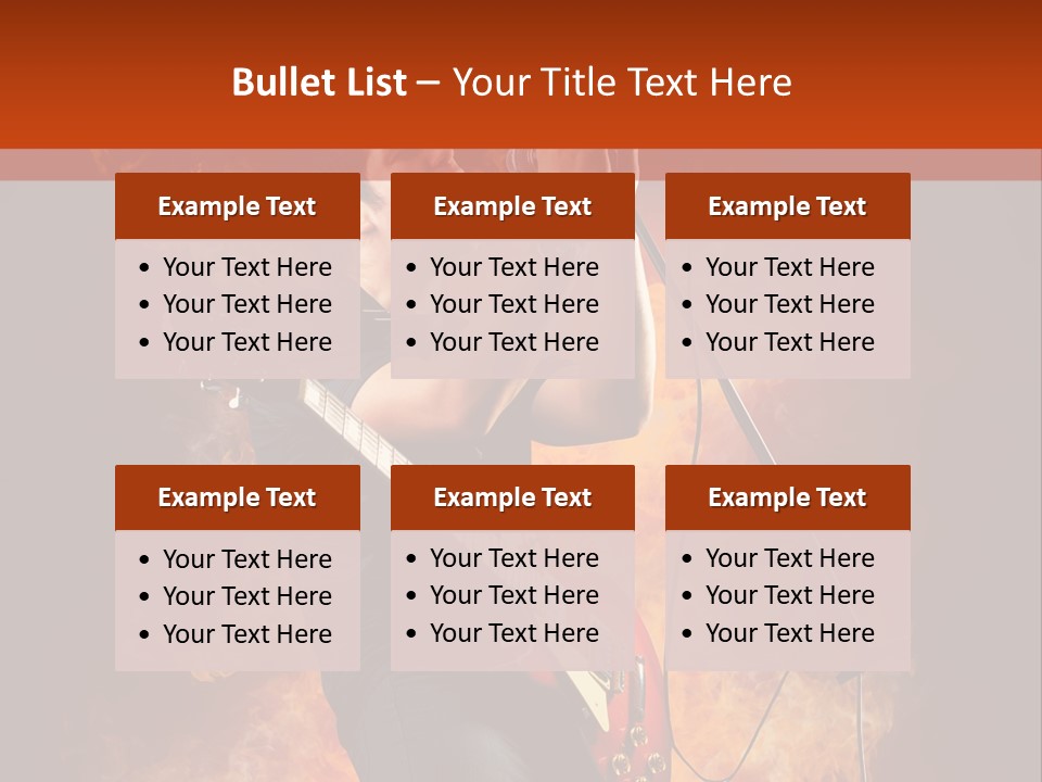 Blues Dark Rock PowerPoint Template