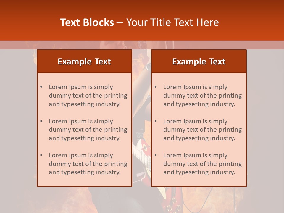Blues Dark Rock PowerPoint Template