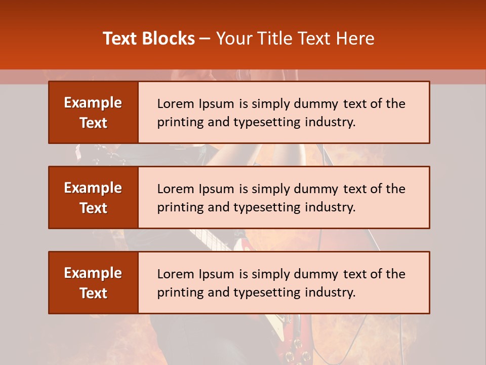 Blues Dark Rock PowerPoint Template