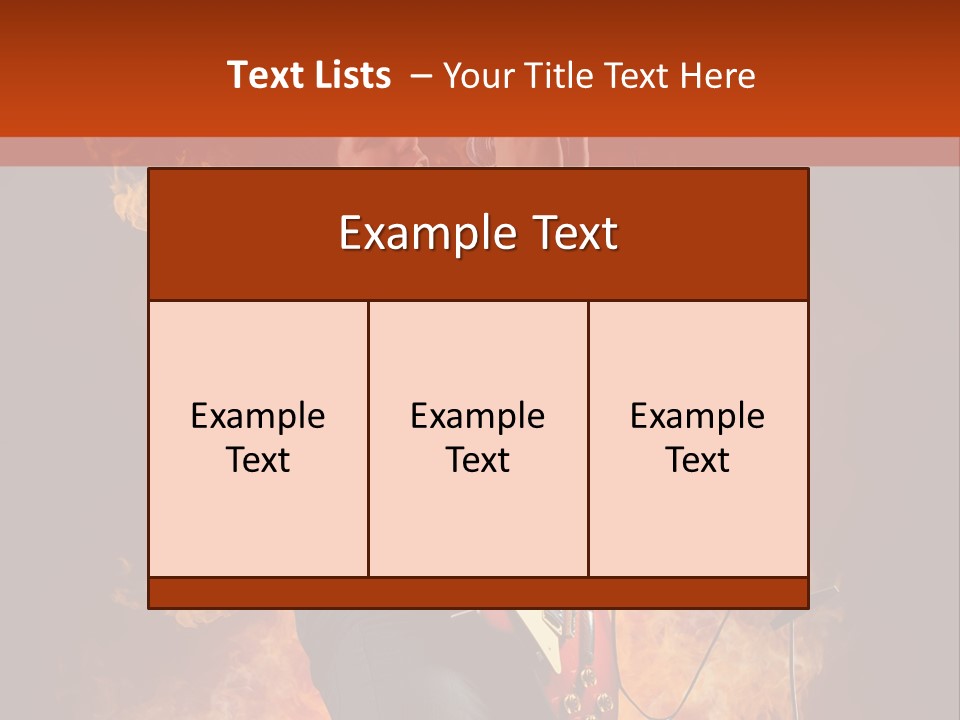 Blues Dark Rock PowerPoint Template