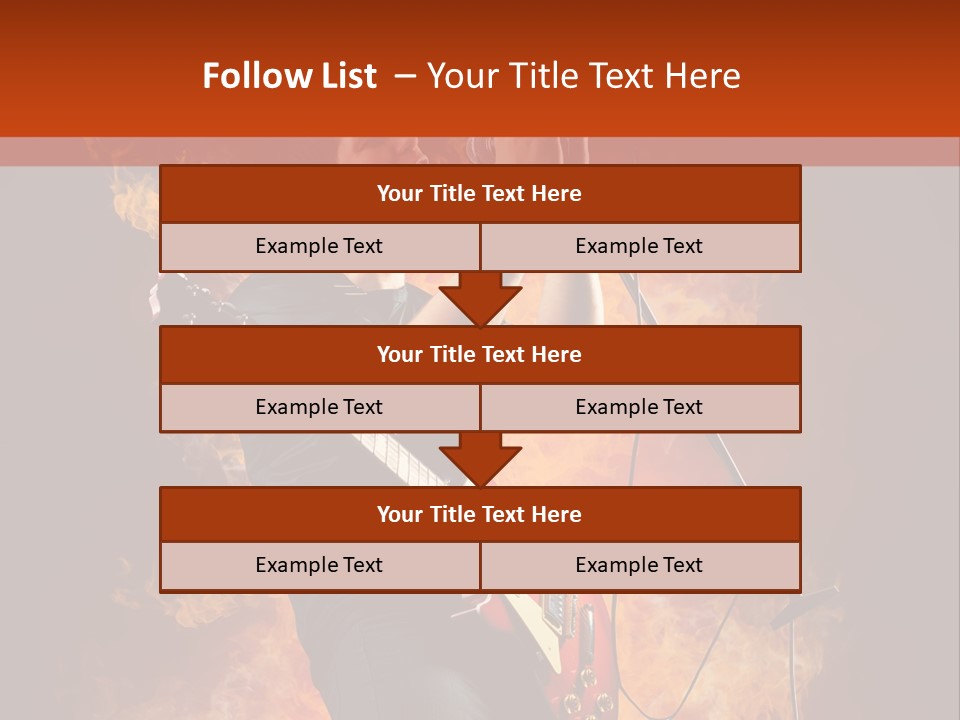 Blues Dark Rock PowerPoint Template