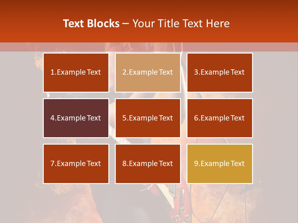 Blues Dark Rock PowerPoint Template