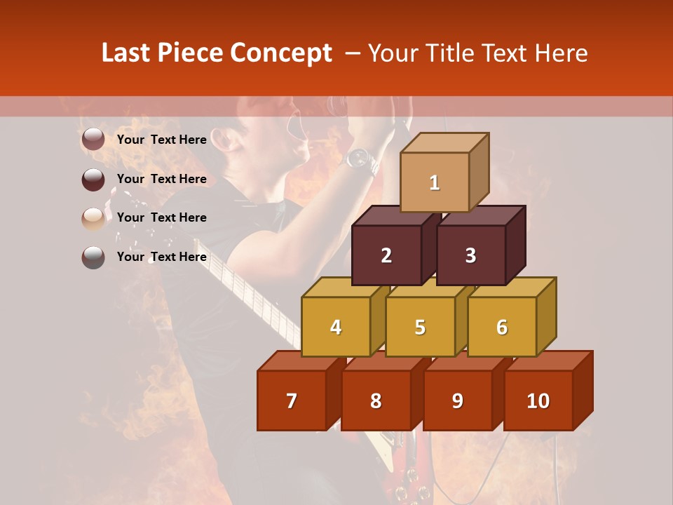 Blues Dark Rock PowerPoint Template