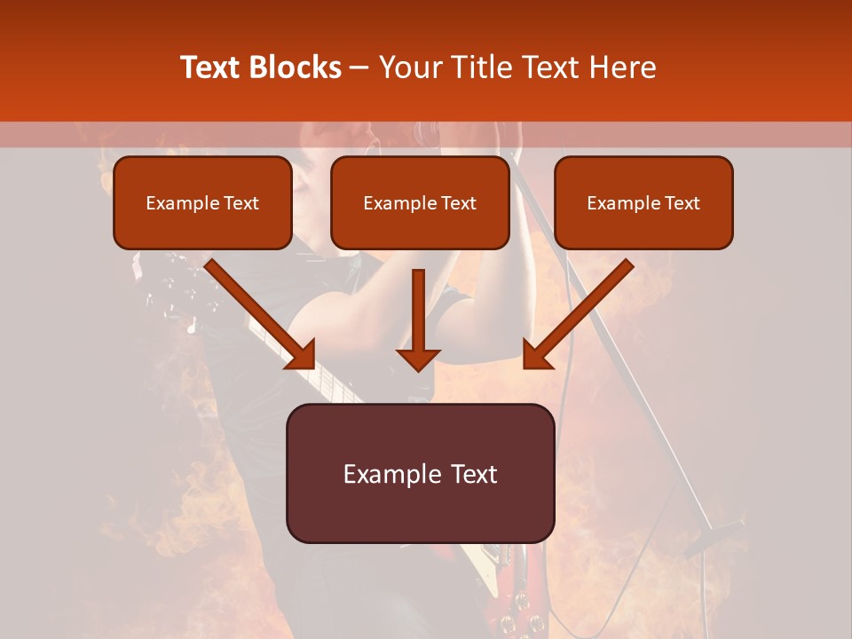 Blues Dark Rock PowerPoint Template