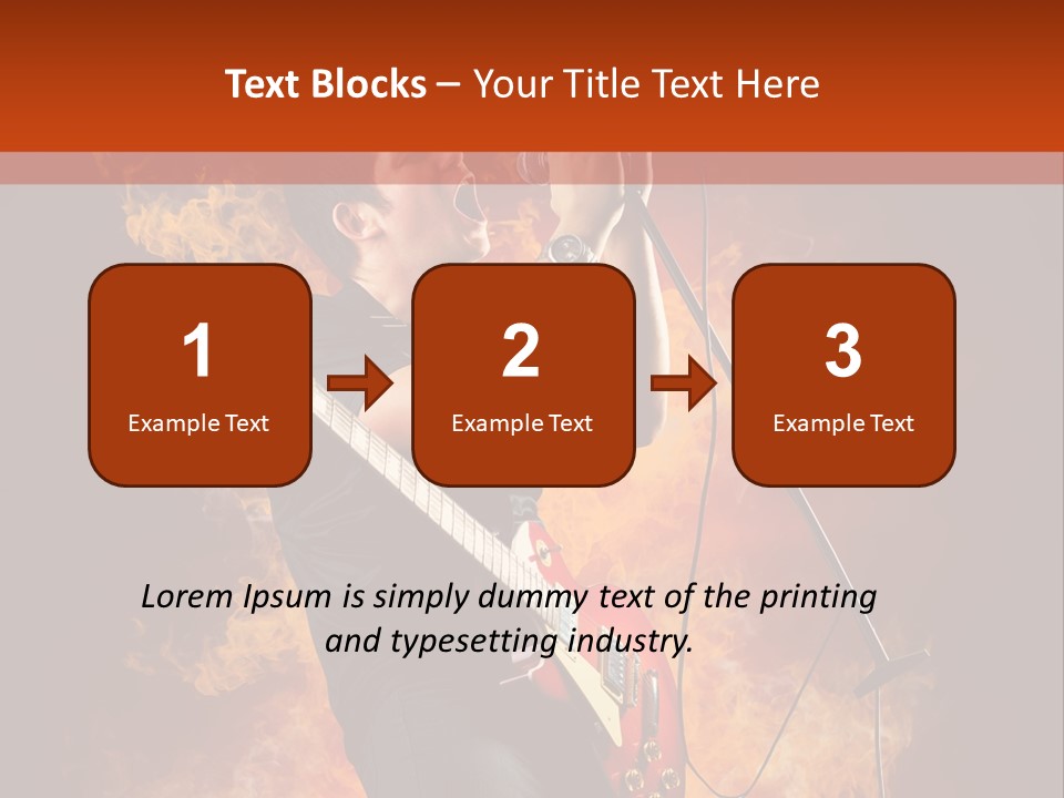 Blues Dark Rock PowerPoint Template