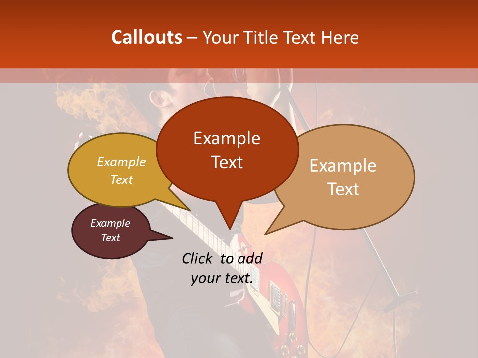 Blues Dark Rock PowerPoint Template