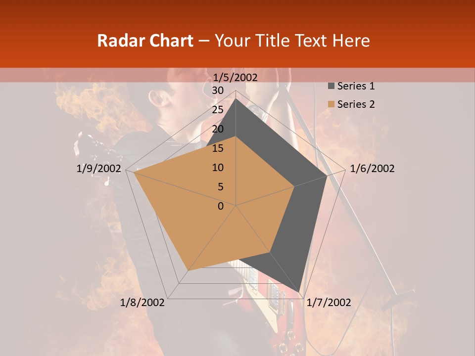 Blues Dark Rock PowerPoint Template